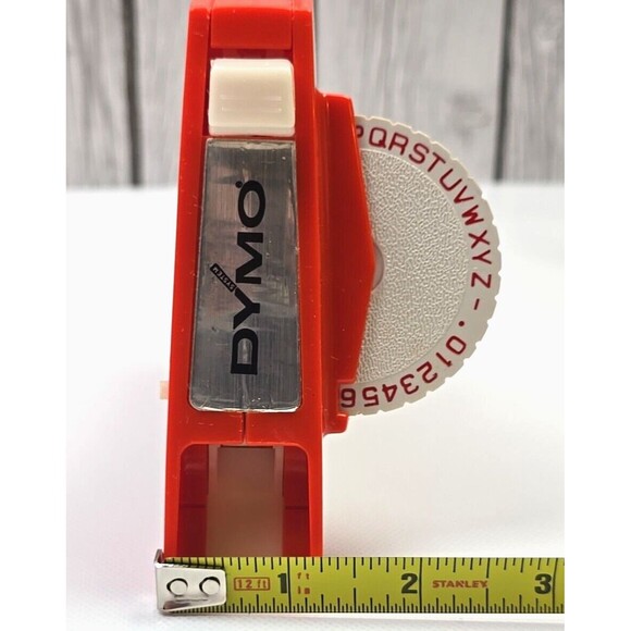 Dymo 1780 Label Maker Vintage Orange Tape Not Included 3/8 1/4 Mid-Century - Picture 9 of 10
